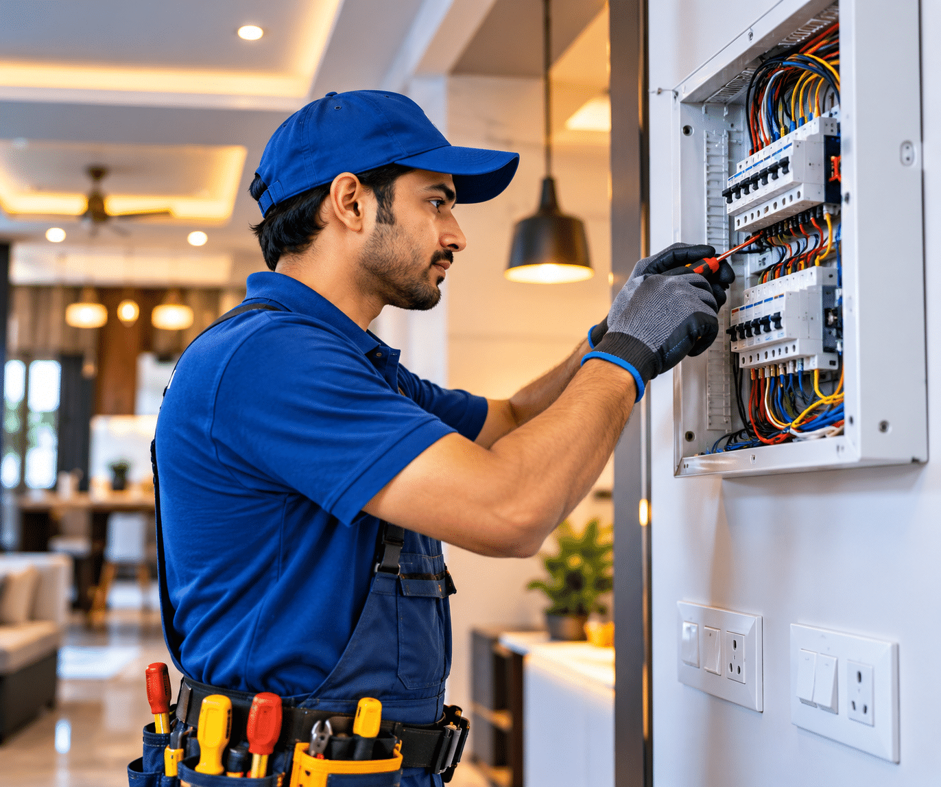 Professional electrician providing electrical service in Bangalore