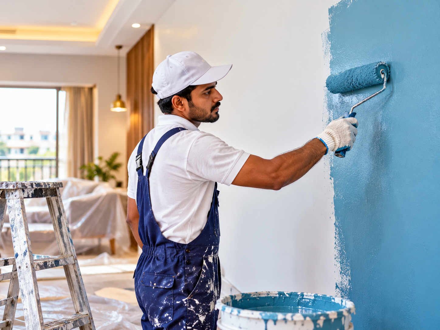 Interior wall painting