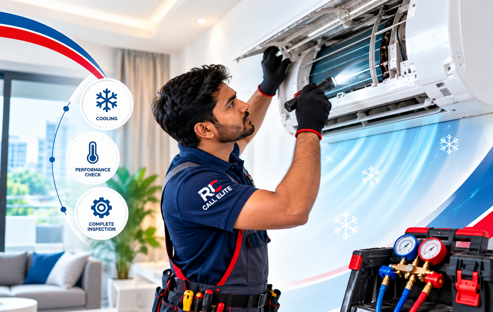Professional air conditioner maintenance
